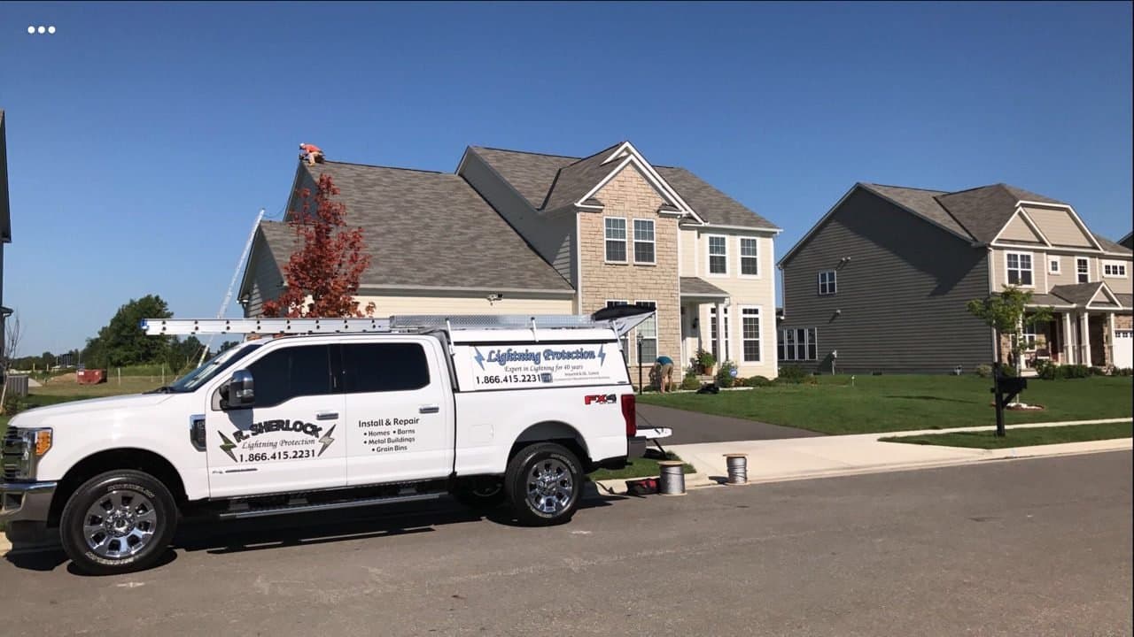 RS Lightning Protection job site photo