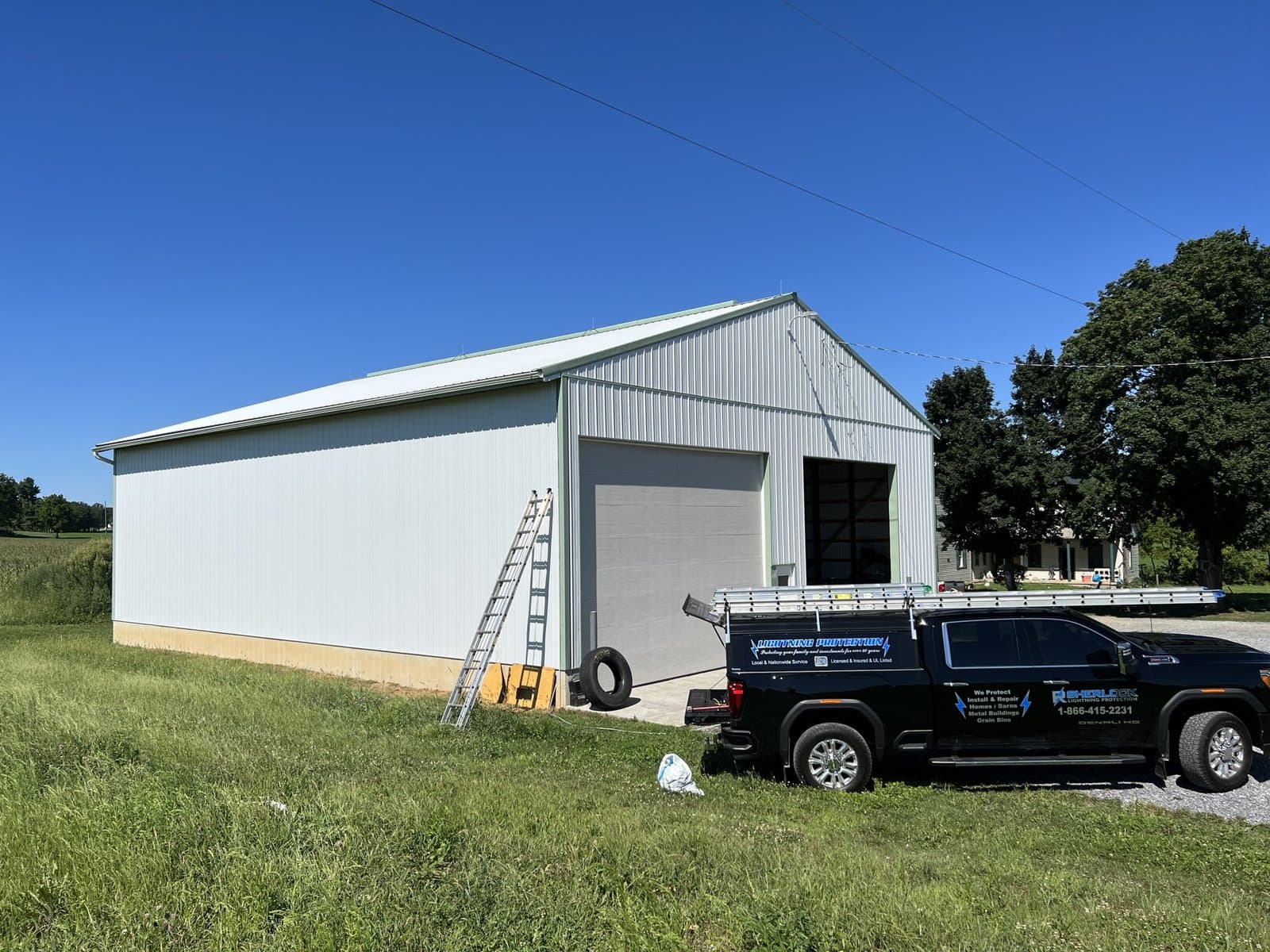 RS Lightning Protection job site photo