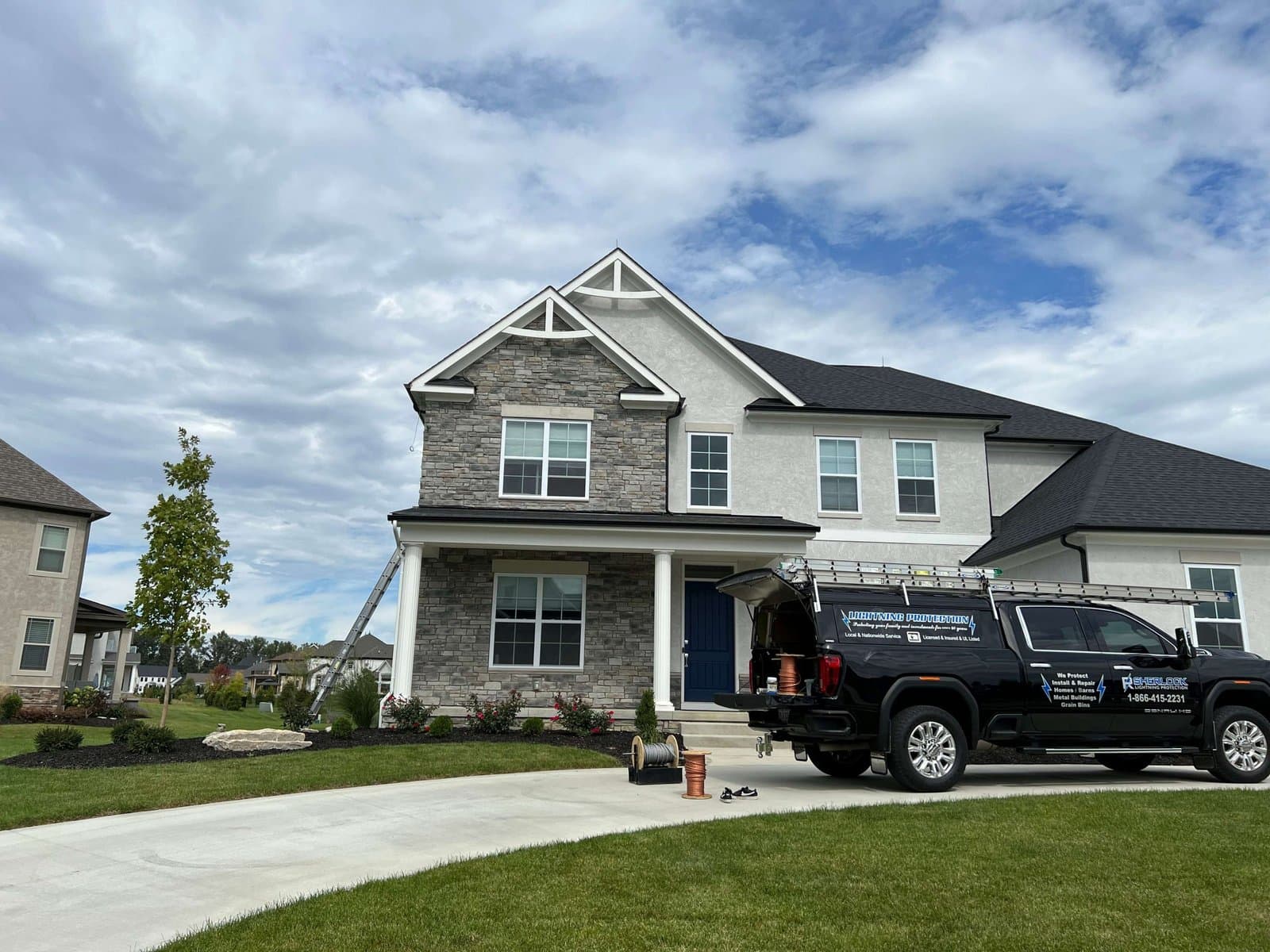 RS Lightning Protection detection systems job site