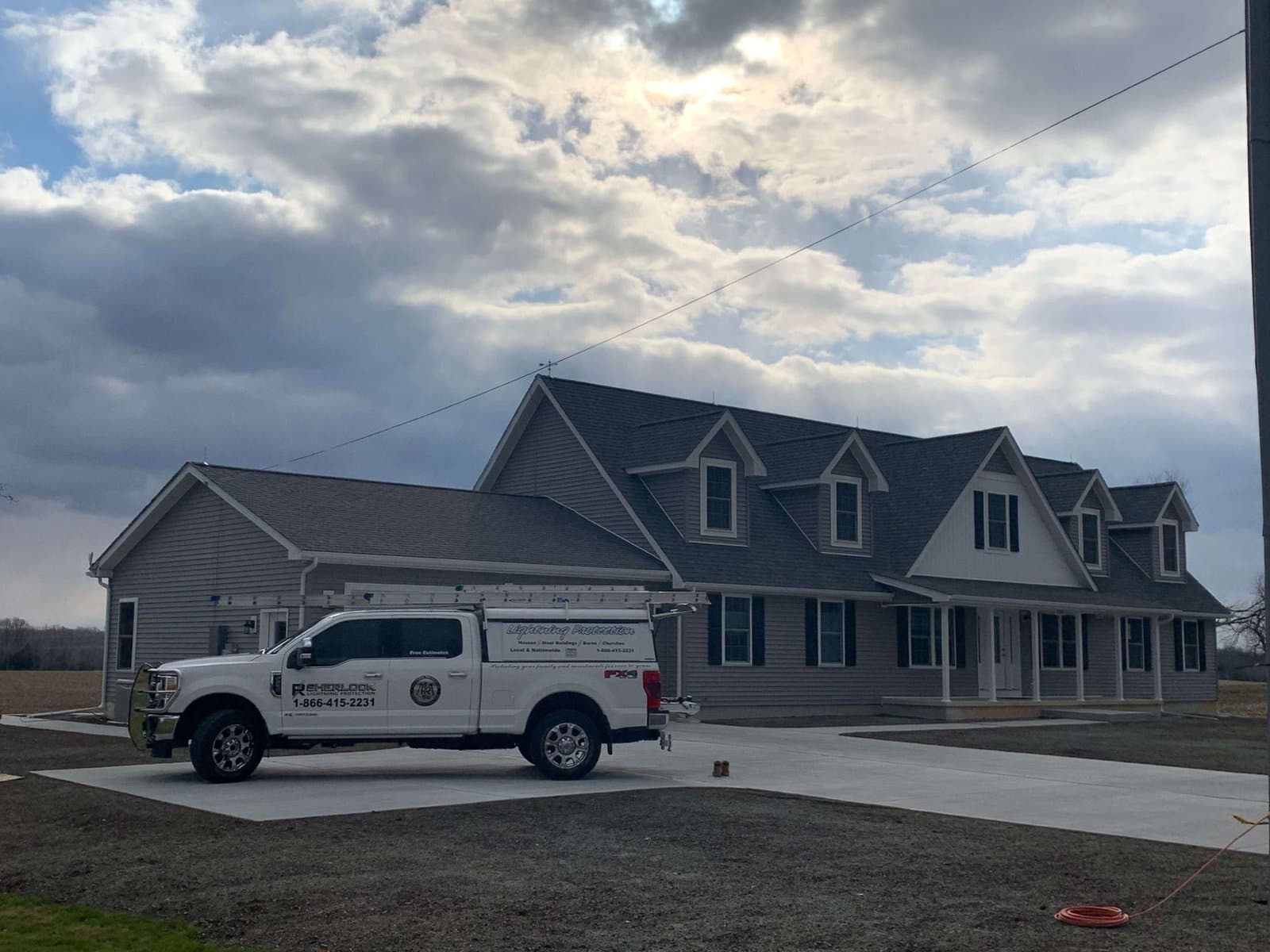 RS Lightning Protection job site photo